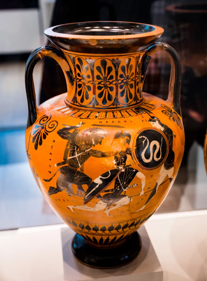 Near The Three-Line Group - Abv 671 2 - Herakles And The Amazons - Theseus And Minotauros - Berlin As F 