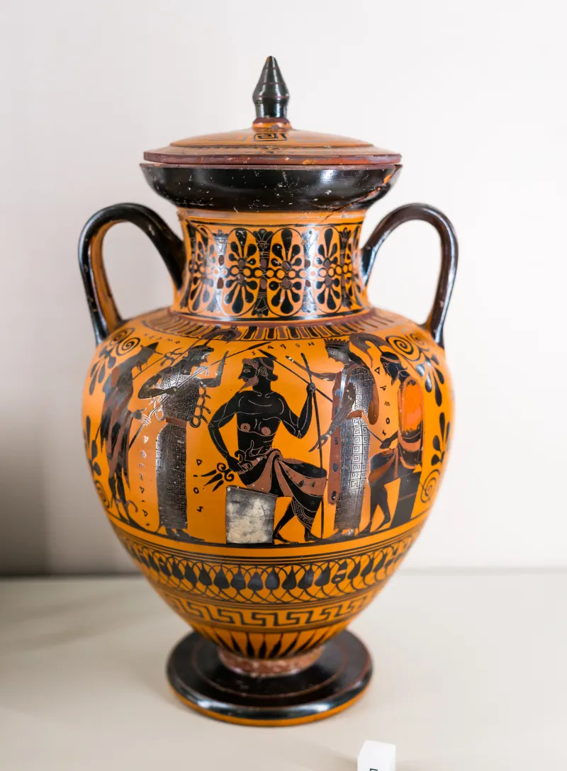 Three-Line Group - Abv 320 1 - Assembly Of Gods - Hoplites Leaving Home - Paris Bnf Cabmed 229 - 