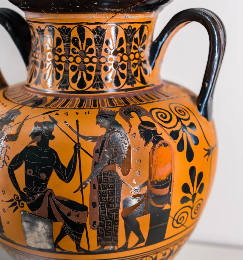 Three-Line Group - Abv 320 1 - Assembly Of Gods - Hoplites Leaving Home - Paris Bnf Cabmed 229 - 