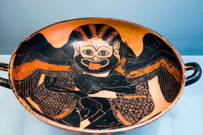 Timenor Painter - Abv 201 Extra - Gorgons Holding Deer - Winged Goddess - København Ncg 3385 - 