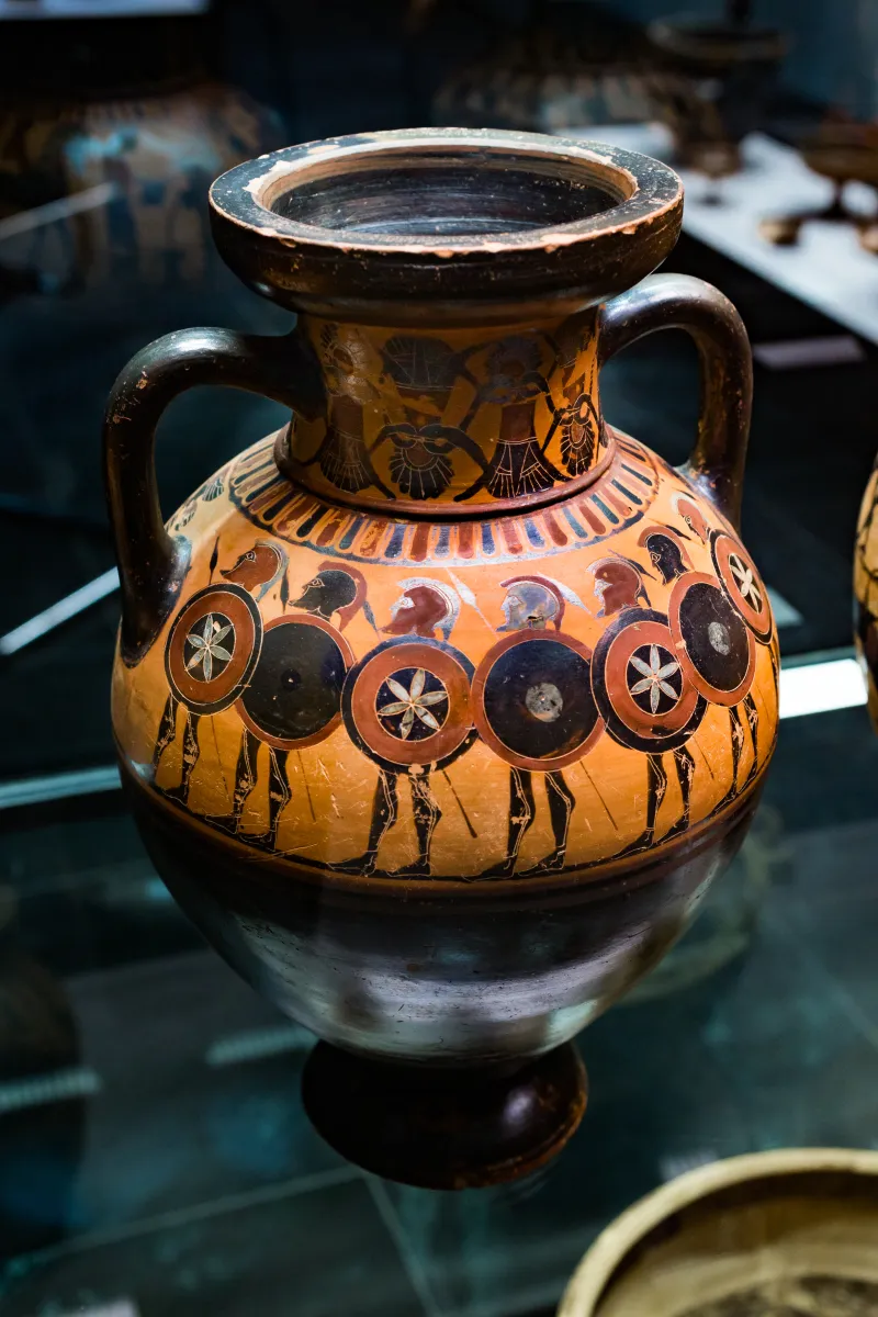 Timiades Painter - Abv 95 4 - Achilles Waylaying Polyxena And Troilos - Eight Hoplites - München As 1436 - 