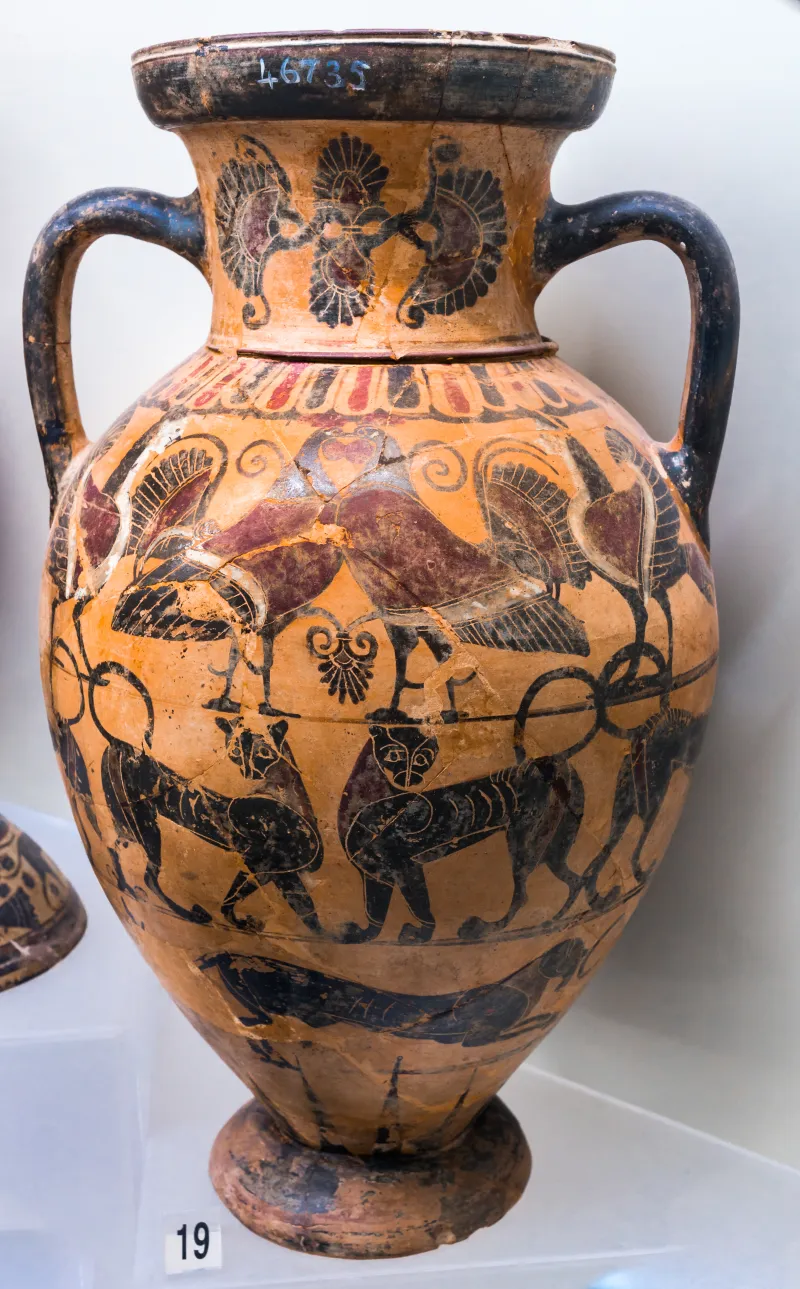 Timiades Painter - Abv Extra - Satyrs Dancing - Animal Friezes - Roma Mnevg 46735 - 