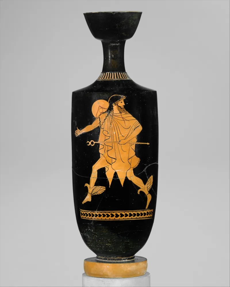 Terracotta Lekythos (Oil Flask) Met 