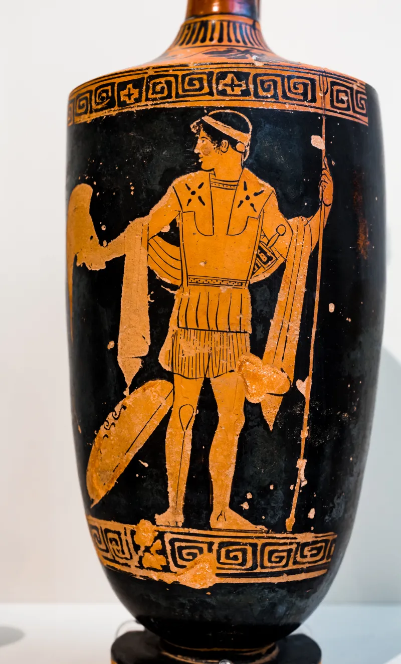 Tithonos Painter - Arv 310 19 - Young Warrior Arming - Athens Nam 1644 - 