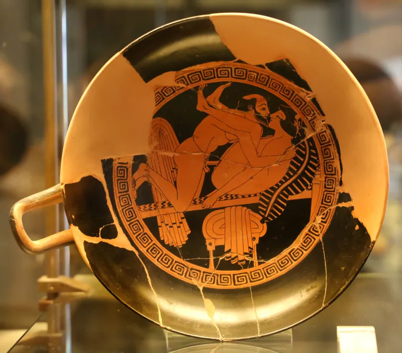 Pittore Di Triptolemos, Kylix Attica Con Scena Erotica, 480-460 Ac 