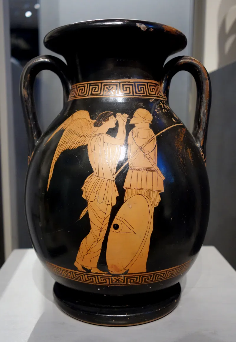 Red-Figure Pelike Nike And Trophy (Boston Mfa 