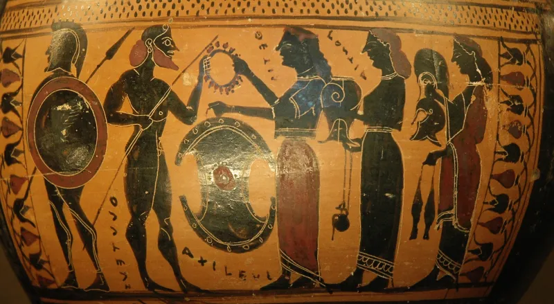 Hydria Achilles Weapons Louvre 