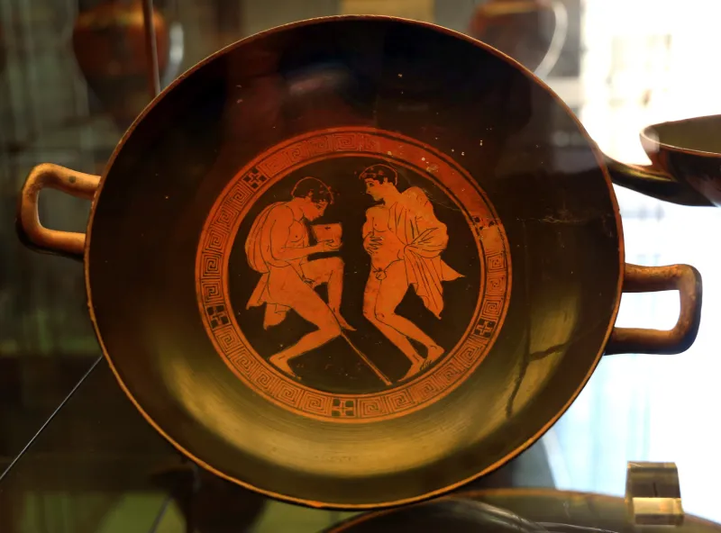 Pittore Di Veio, Kylix Attica Con Coppie Di Giovani, 450-440 Ac 