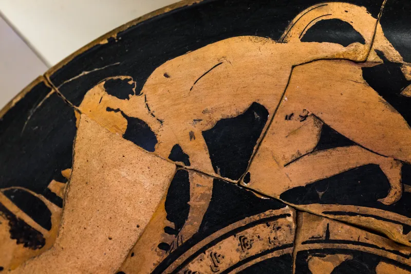Probably Veii Painter - Arv 907 1 - Cup Bearer - Satyrs And Maenads - Roma Mnevg 50436 - 