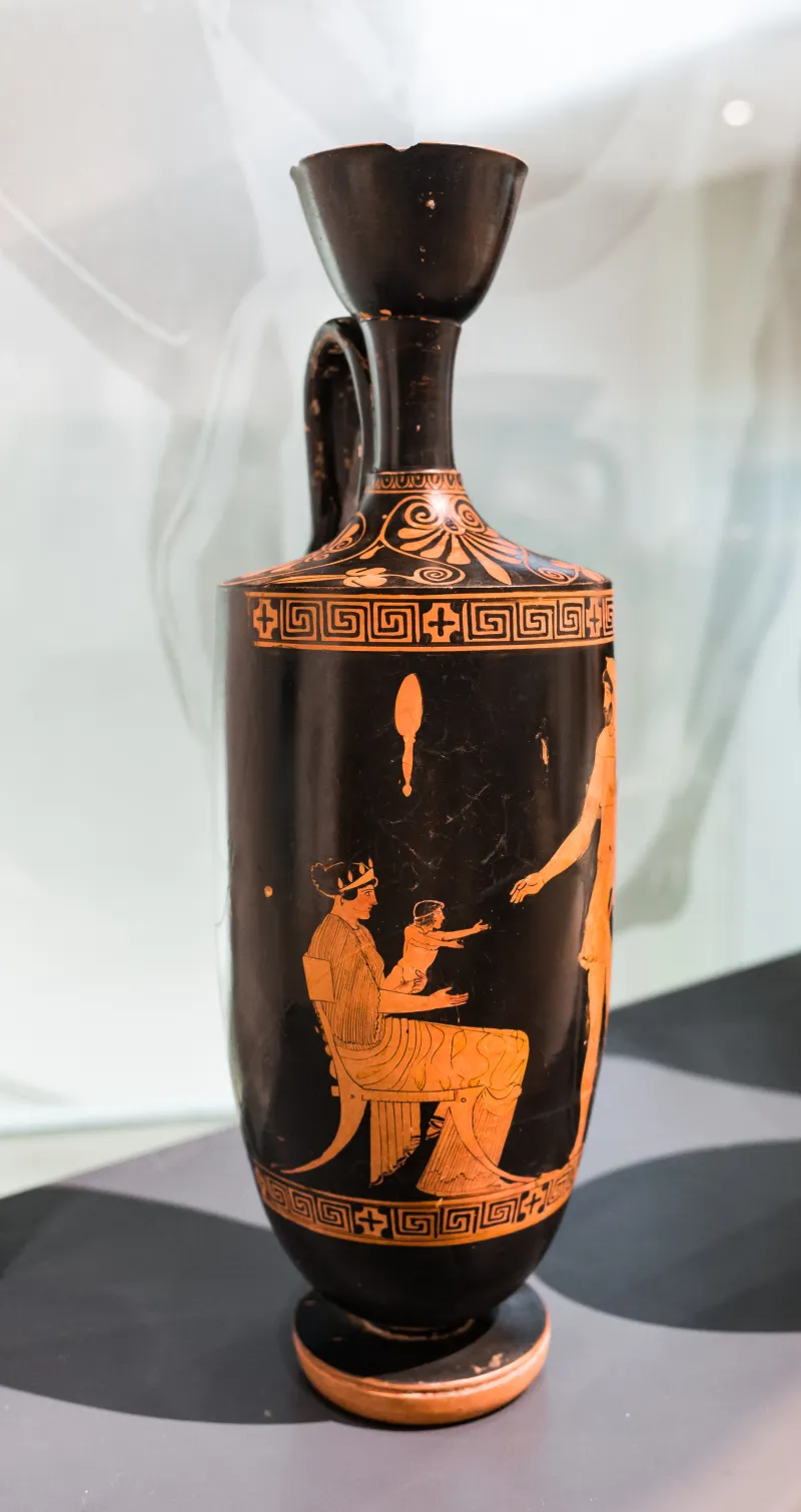 Imitation Of The Villa Giulia Painter - Arv 627 1 - Herakles With Deianeira And Hyllos - Oxford Am 1890-26 - 