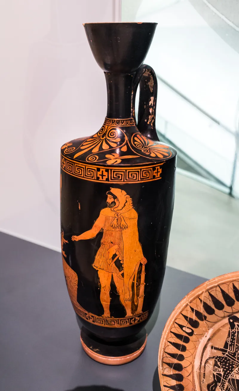 Imitation Of The Villa Giulia Painter - Arv 627 1 - Herakles With Deianeira And Hyllos - Oxford Am 1890-26 - 