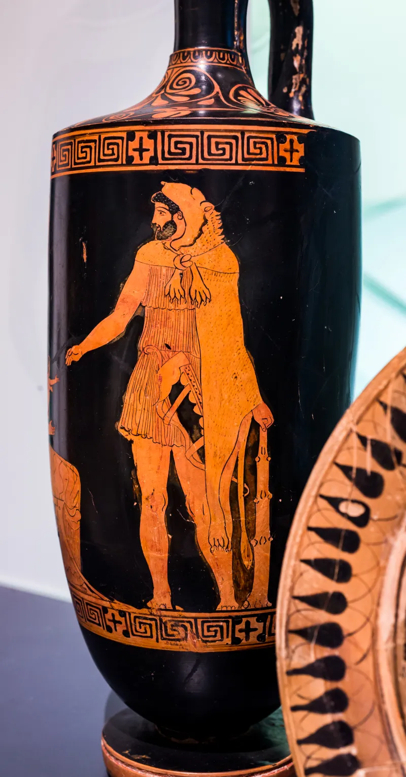 Imitation Of The Villa Giulia Painter - Arv 627 1 - Herakles With Deianeira And Hyllos - Oxford Am 1890-26 - 