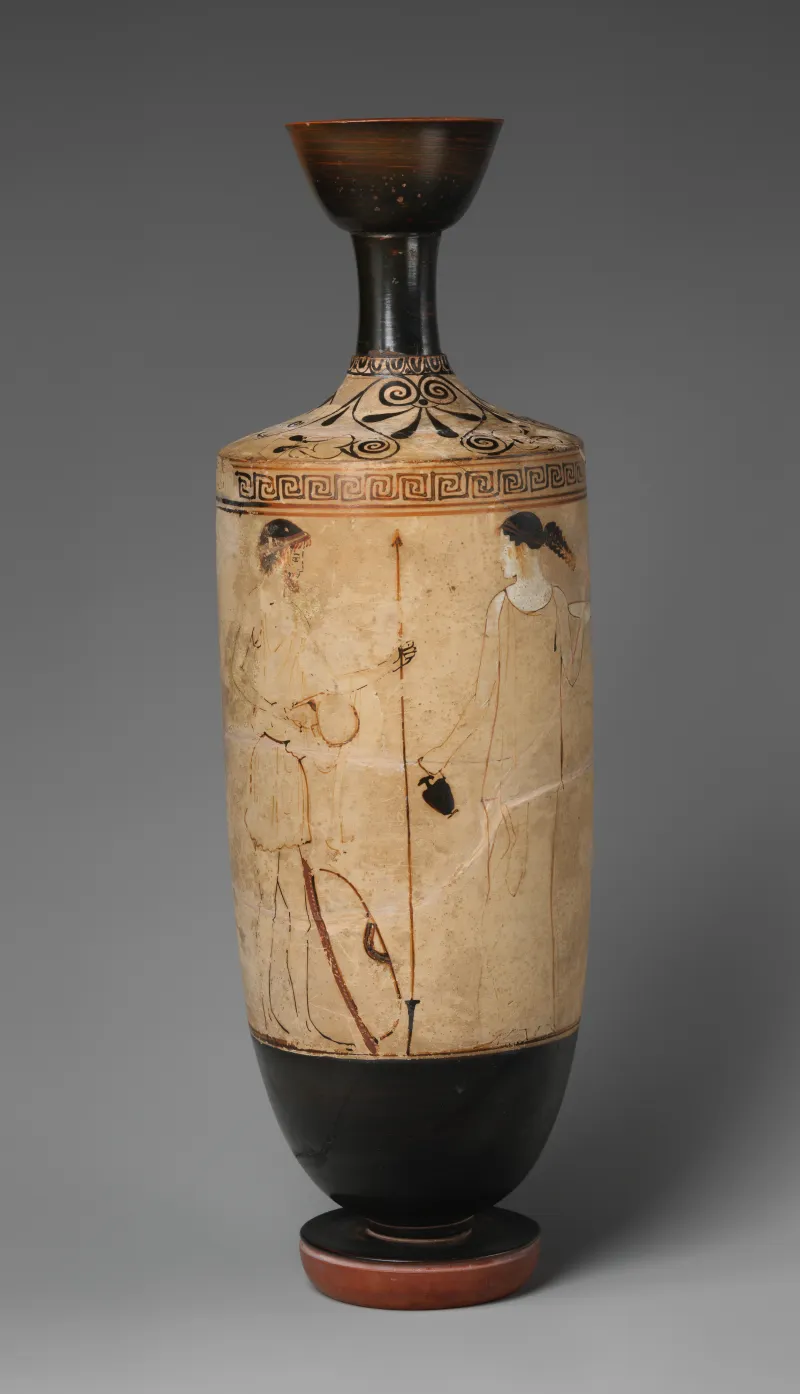 Terracotta Lekythos (Oil Flask) Met 