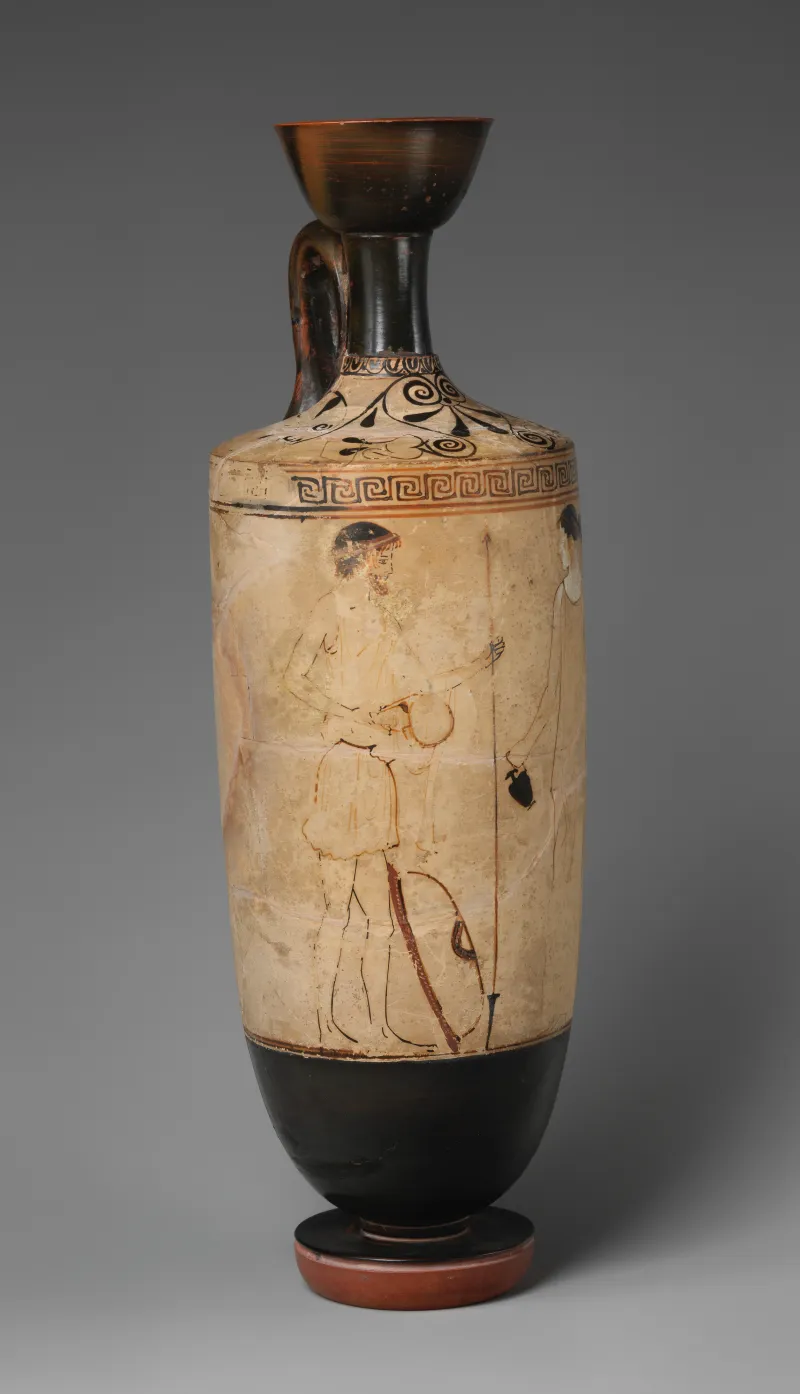 Terracotta Lekythos (Oil Flask) Met 