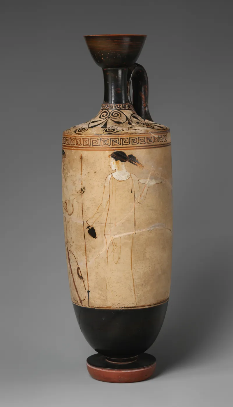 Terracotta Lekythos (Oil Flask) Met 