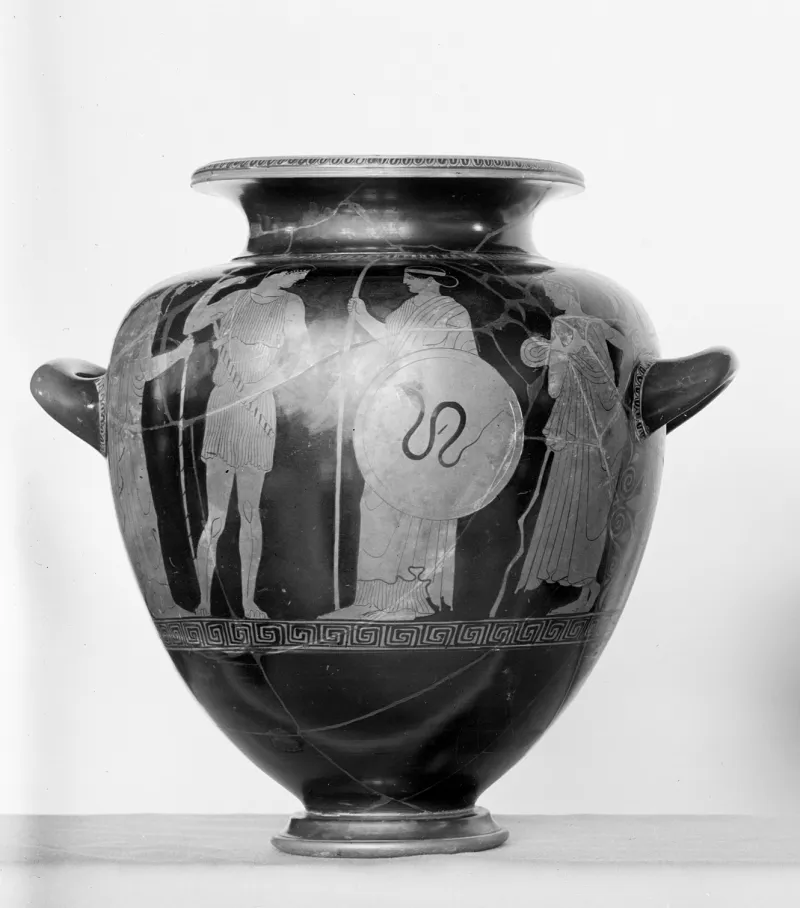 Terracotta Stamnos (Jar) With Lid Met 