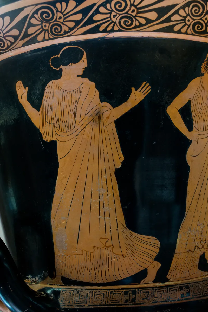 Villa Giulia Painter Arv 618 3 King And Two Women - Satyr Family 