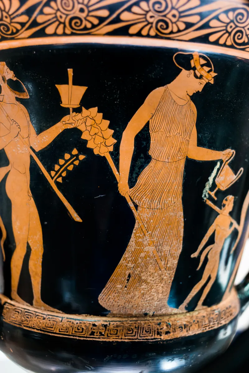 Villa Giulia Painter Arv 618 3 King And Two Women - Satyr Family 