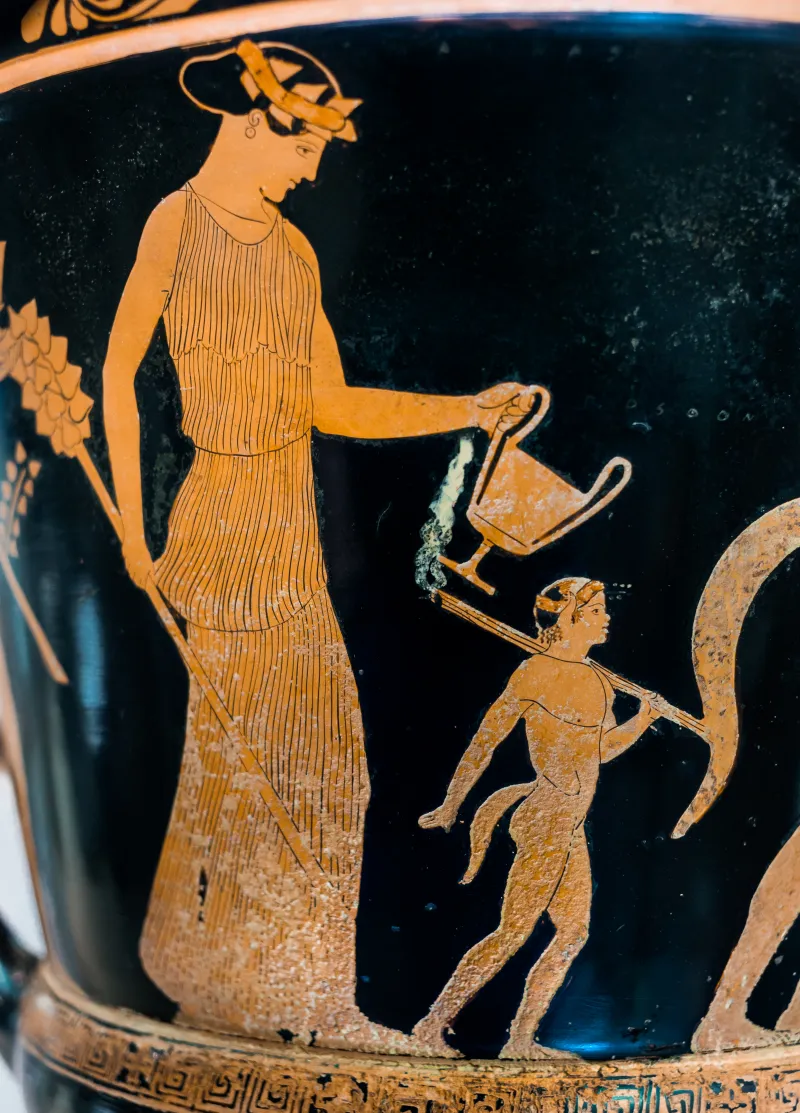 Villa Giulia Painter Arv 618 3 King And Two Women - Satyr Family 