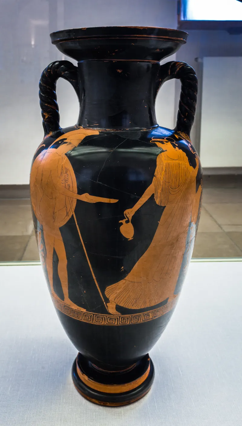 Villa Giulia Painter Arv 621 45 Warrior And Woman - Man And Woman 