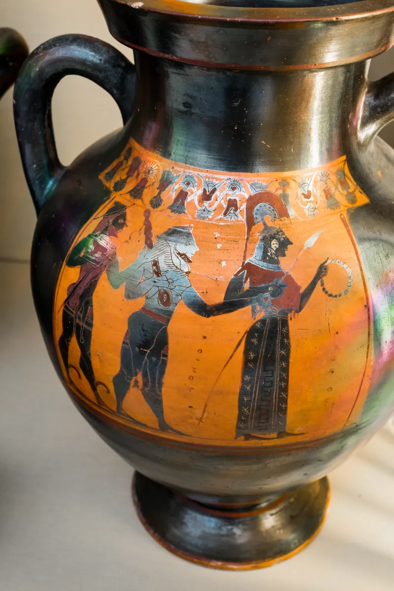 Witt Painter - Abv 313 2 - Herakles Between Hermes And Athena - Dionysos Between Satyrs - London Bm 1865-1118-38 - 