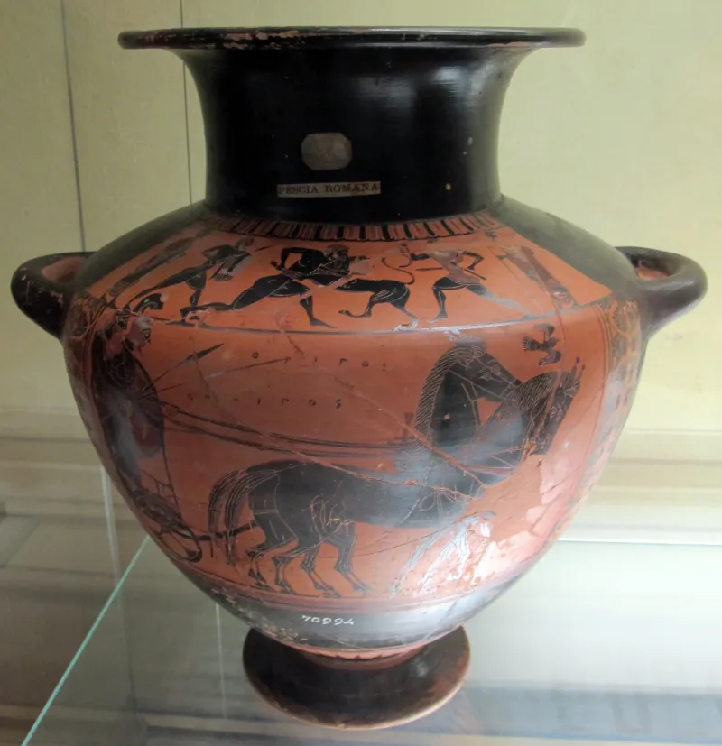 Pittore Di Zurigo, Hydria Con Herakles E Partenza Del Guerriero, 550 Ac 